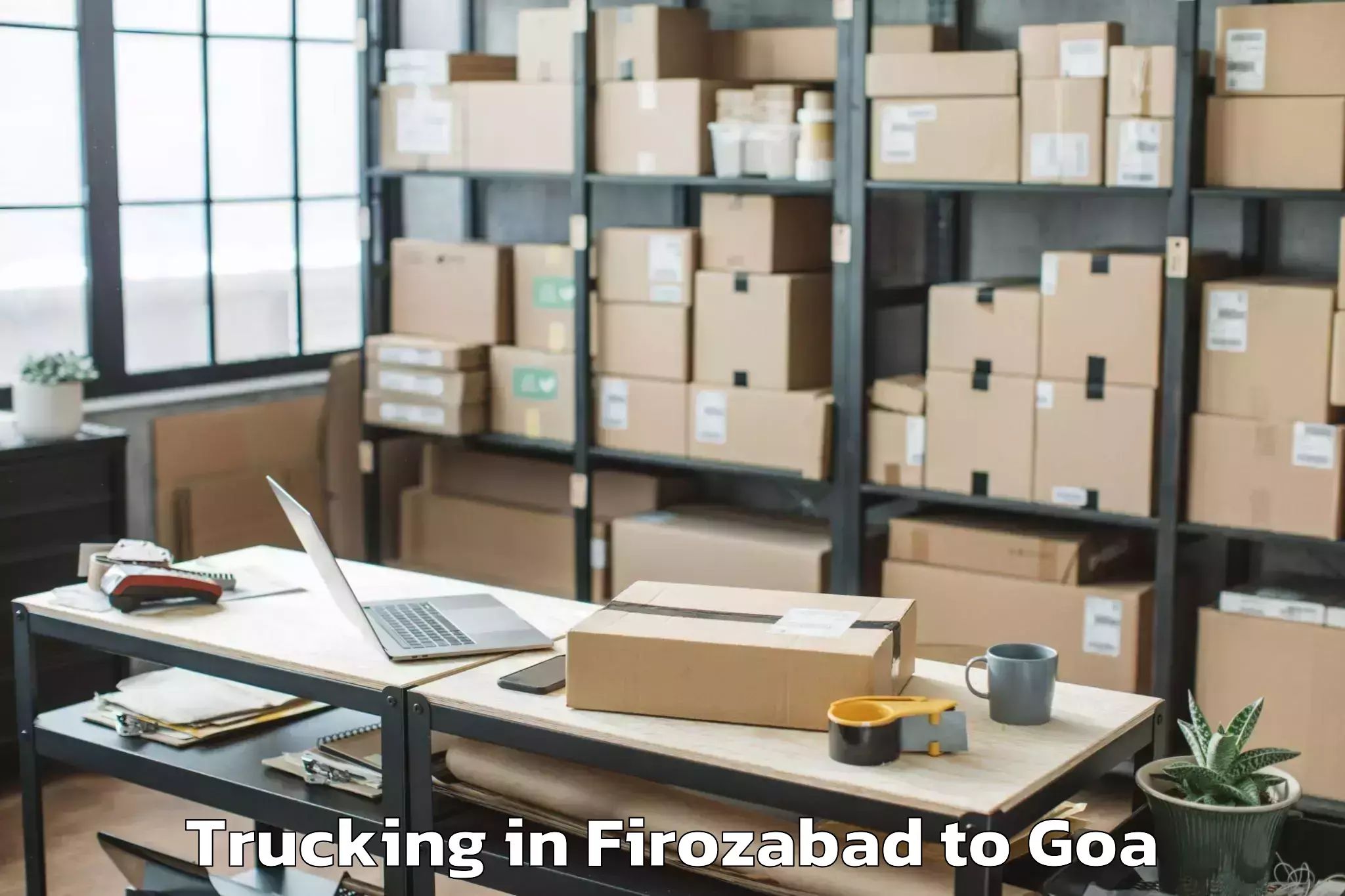 Top Firozabad to Goa Airport Goi Trucking Available